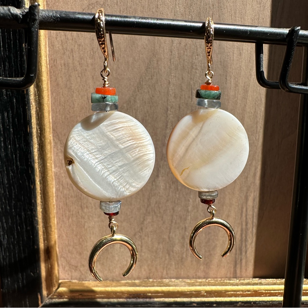 The Ishtar Full And Crescent Moon With Sunset  Dawn SemiPrecious Gems
